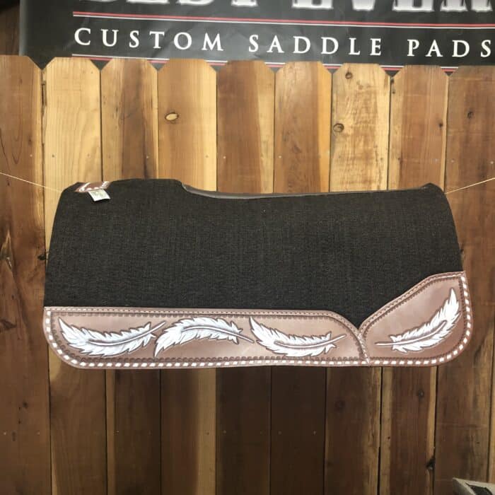 custom hand tooled saddle pad