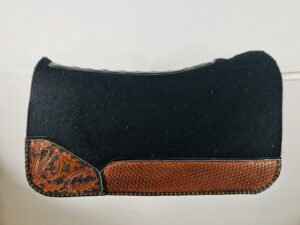 custom hand tooled saddle pad