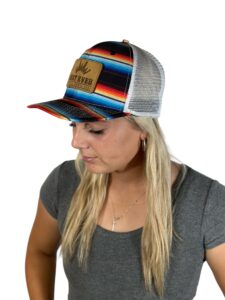 Serape Hat with Girl wearing it