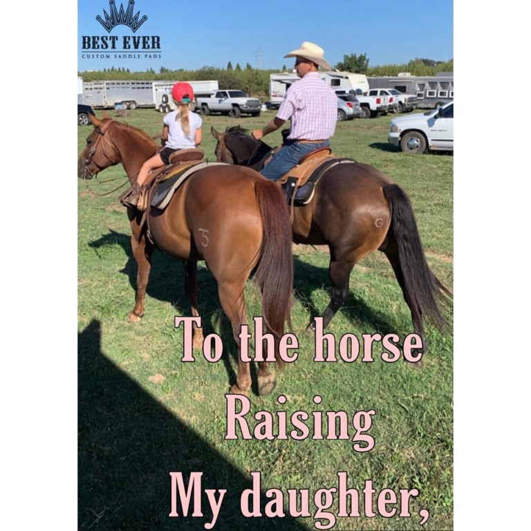 To the Horse That’s Raising my Daughter