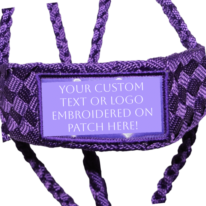 Purple custom mule tape halter