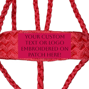 Hot pink black custom mule tape halter