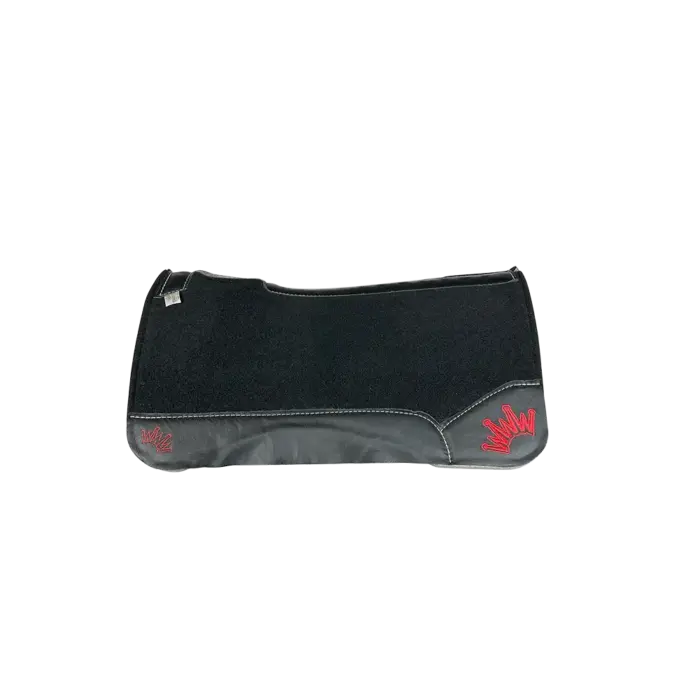 BHS - Black Leather - Crown Red