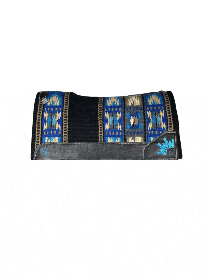 Navajo - 34x38 Sandhill Black Charcoal Turquoise - Black Leather - Crown Turquoise Navajo - 34x38 Sandhill Black Charcoal Turquoise - Black Leather - Crown Turquoise