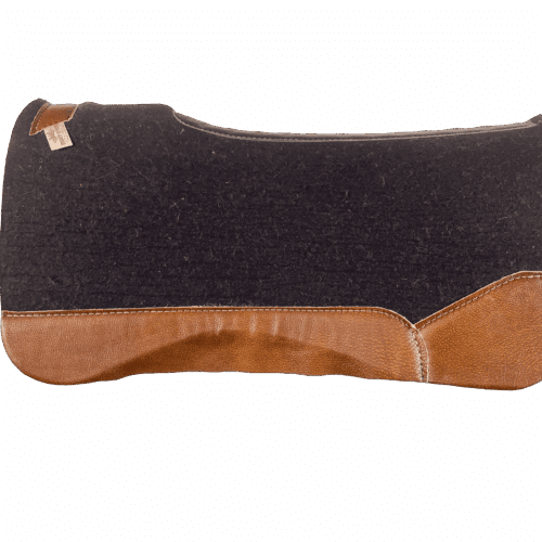 The OG Dark Grey Saddle Pad with Oak Nut Smooth Leather