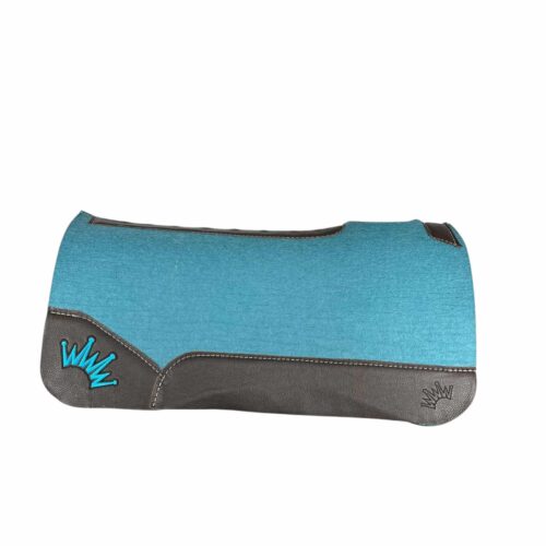 30x30 3/4" Turquoise Kush Wool Saddle Pad (#123547)
