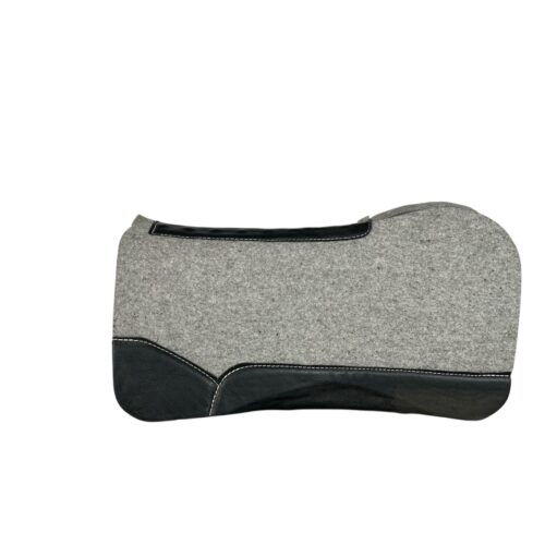 32x32 3/4" Gray Kush Wool Open Extended Wither Saddle Pad (#122595)