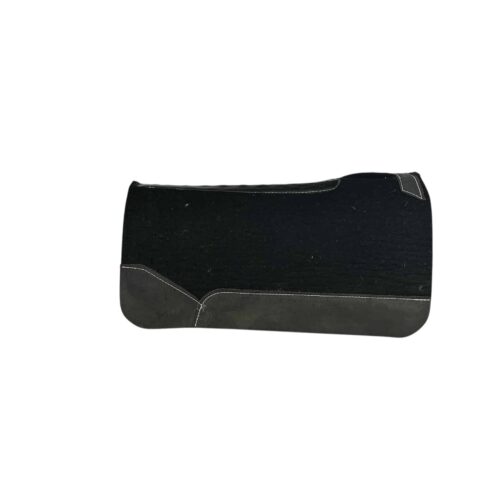 32x32 3/4" Black Kush Wool Saddle Pad (#122743)