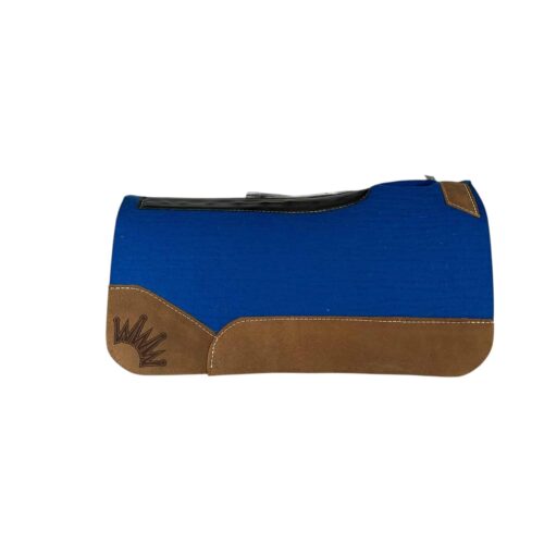 28x28 3/4" Blue Kush Wool Saddle Pad (#123324)
