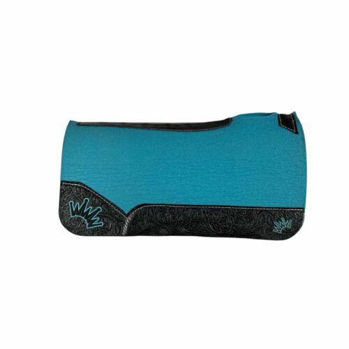 30x30 3/4" Turquoise Kush Wool Saddle Pad (#123231)