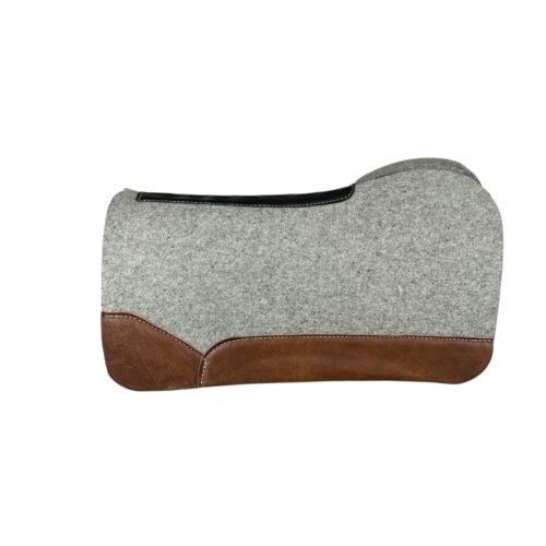 32x32 3/4" Gray Kush Wool Open Extended Wither Saddle Pad (#123392)