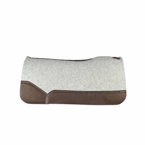 28x28 1.25" Gray Kush Wool Saddle Pad (#125071)