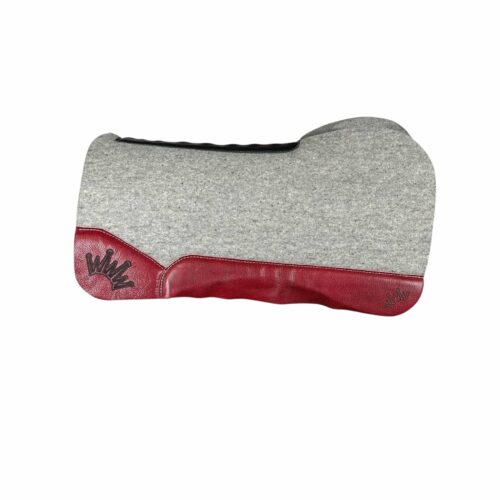 32x32 1.25" Gray Kush Wool Open Extended Saddle Pad (#128330)