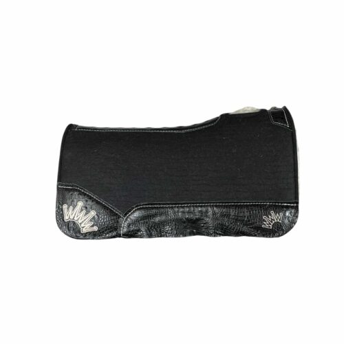 28x28 3/4" Black Kush Fleece Saddle Pad (#128388)