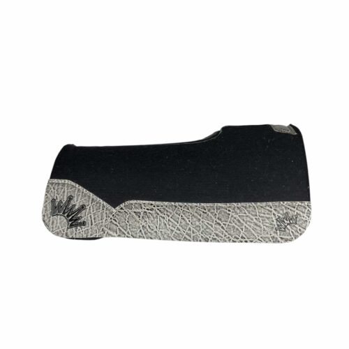 28x28 1" Black Kush Wool Saddle Pad (#129153)