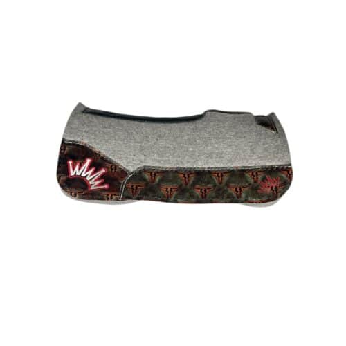 24x24 1" Gray Kush PONY Saddle Pad (#131400)