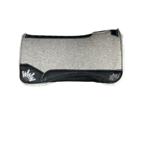 32x32 3/4" Gray Kush Fleece Saddle Pad (#131417)