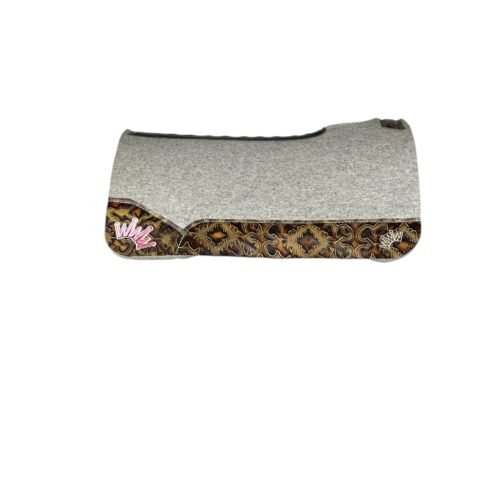 32x32 1" Gray Kush Wool Saddle Pad (#133582)