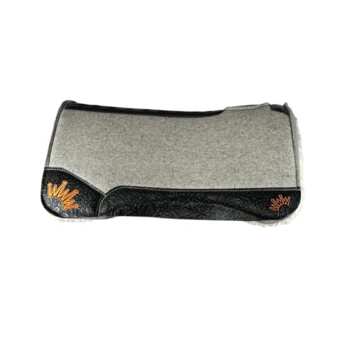 32x32 1" Gray Kush Fleece Saddle Pad (#132123)