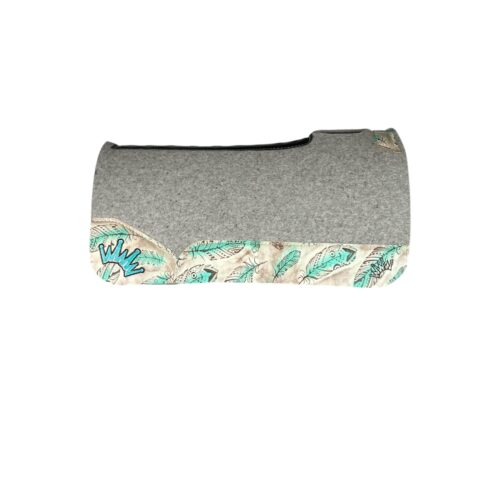 32x32 1" Gray Kush Wool Saddle Pad (#133613)