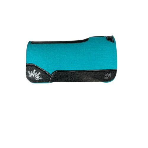30x30 1" Turquoise Kush Wool Saddle Pad (#132072)