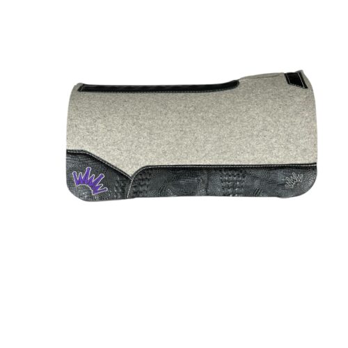 32x32 1" Gray Kush Wool Saddle Pad (#133578)