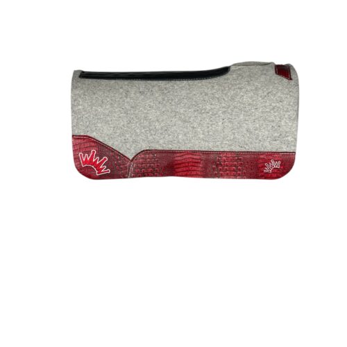 32x32 1" Gray Kush Wool Saddle Pad (#133929)