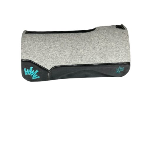 32x32 1" Gray Kush Wool Saddle Pad (#133577)