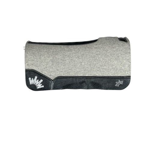 32x32 1" Gray Kush Wool Saddle Pad (#133926)
