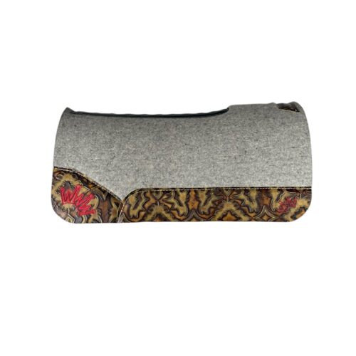 30x30 1" Gray Kush Wool Saddle Pad (#132037)