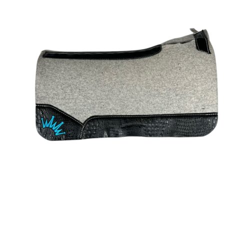 32x32 1.25" Gray Kush Wool Saddle Pad (#133238)