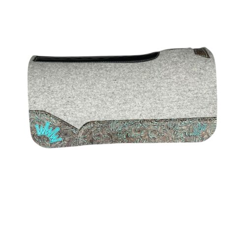 32x32 1" Gray Kush Wool Saddle Pad (#133575)