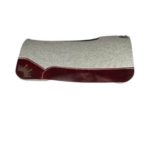 32x32 1.25" Gray Kush Wool Saddle Pad (#132289)