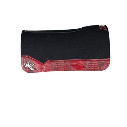 32x32 1" Black Kush Wool Saddle Pad (#133919)