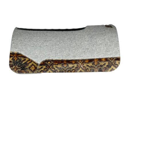 32x32 1.25" Gray Kush Wool Saddle Pad (#132290)