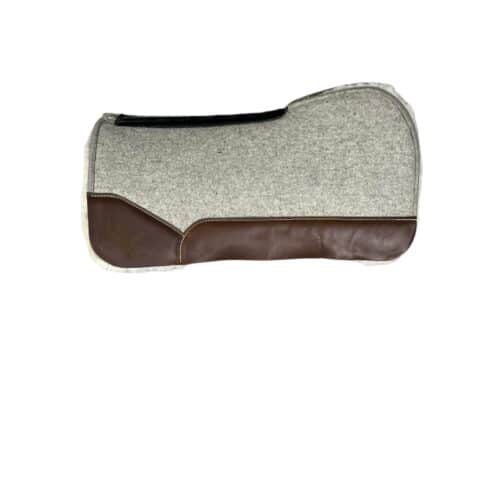 30x30 1" Gray Kush Fleece Open Extended Saddle Pad (#133831)