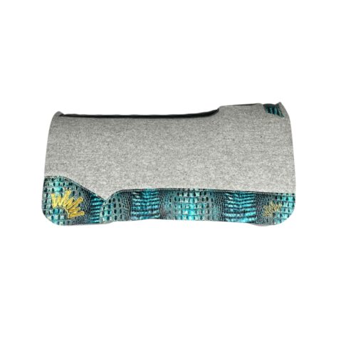 32x32 1.25" Gray Kush Wool Saddle Pad (#132291)