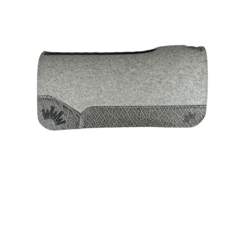 32x32 3/4" Gray Kush Wool Saddle Pad (#133189)