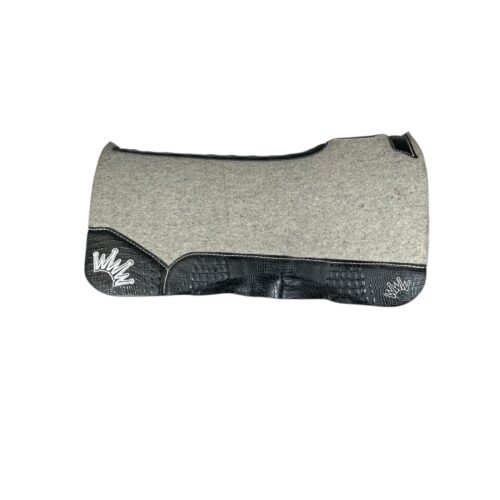 32x32 1.25" Gray Kush Wool Saddle Pad (#133241)