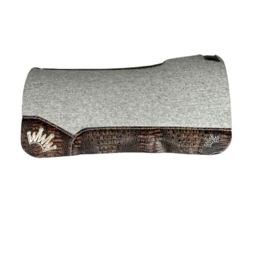 32x32 1.25" Gray Kush Wool Saddle Pad (#132292)