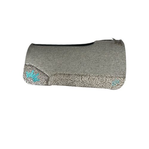 30x30 1" Gray Kush Wool Saddle Pad (#132044)