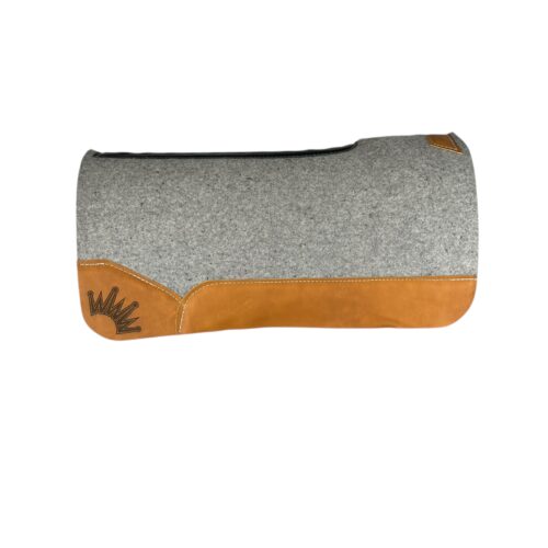 32x32 3/4" Gray Kush Wool Saddle Pad (#133191)