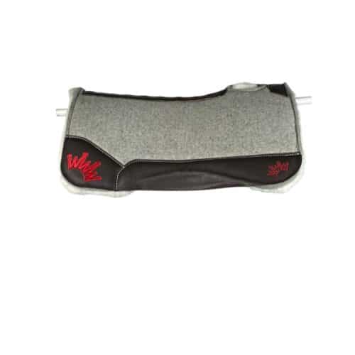 28x28 1" Gray Kush Fleece Saddle Pad (#133248)