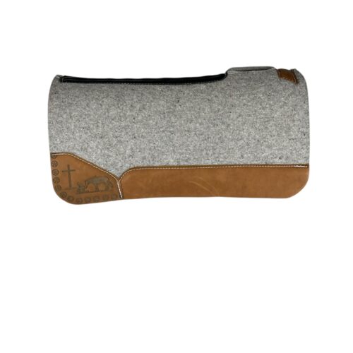 32x32 1" Gray Kush Wool Saddle Pad (#133916)