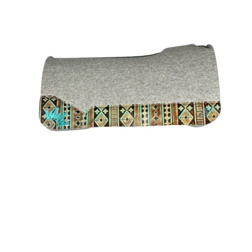 32x32 1.25" Gray Kush Wool Saddle Pad (#132294)