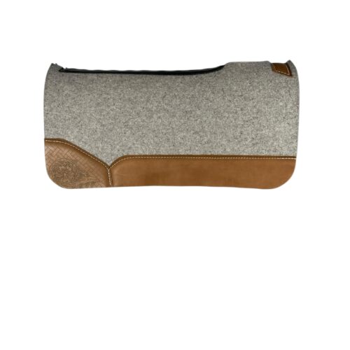 30x30 1" Gray Kush Wool Saddle Pad (#133242)