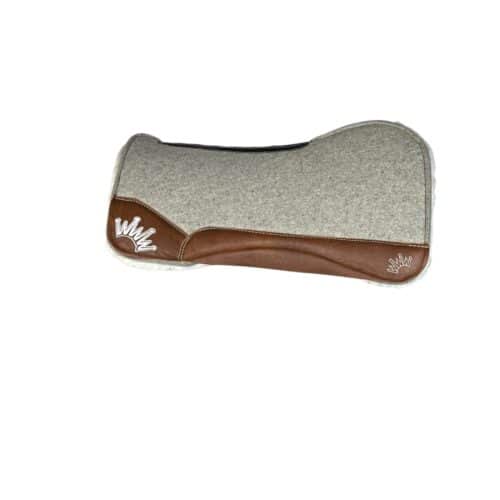 32x32 1" Gray Kush Fleece Saddle Pad (#133627)