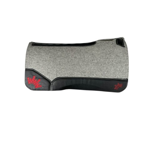 30x30 1" Gray Kush Wool Saddle Pad (#132047)