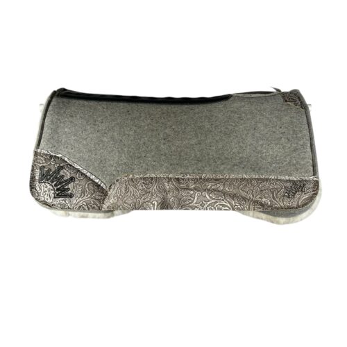 30x30 3/4" Gray Kush Fleece Saddle Pad (#132142)
