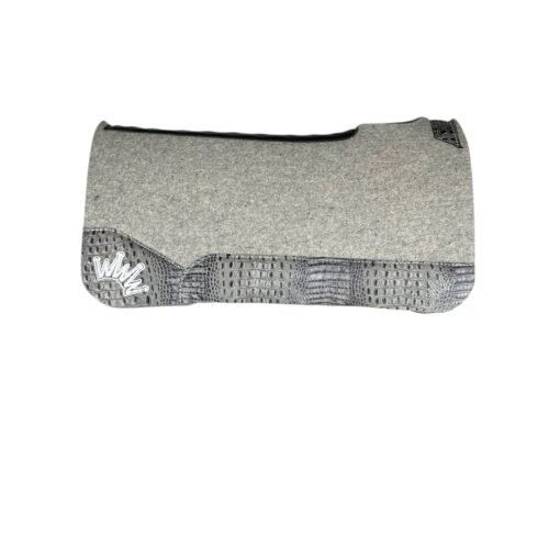 32x32 1.25" Gray Kush Wool Saddle Pad (#132295)